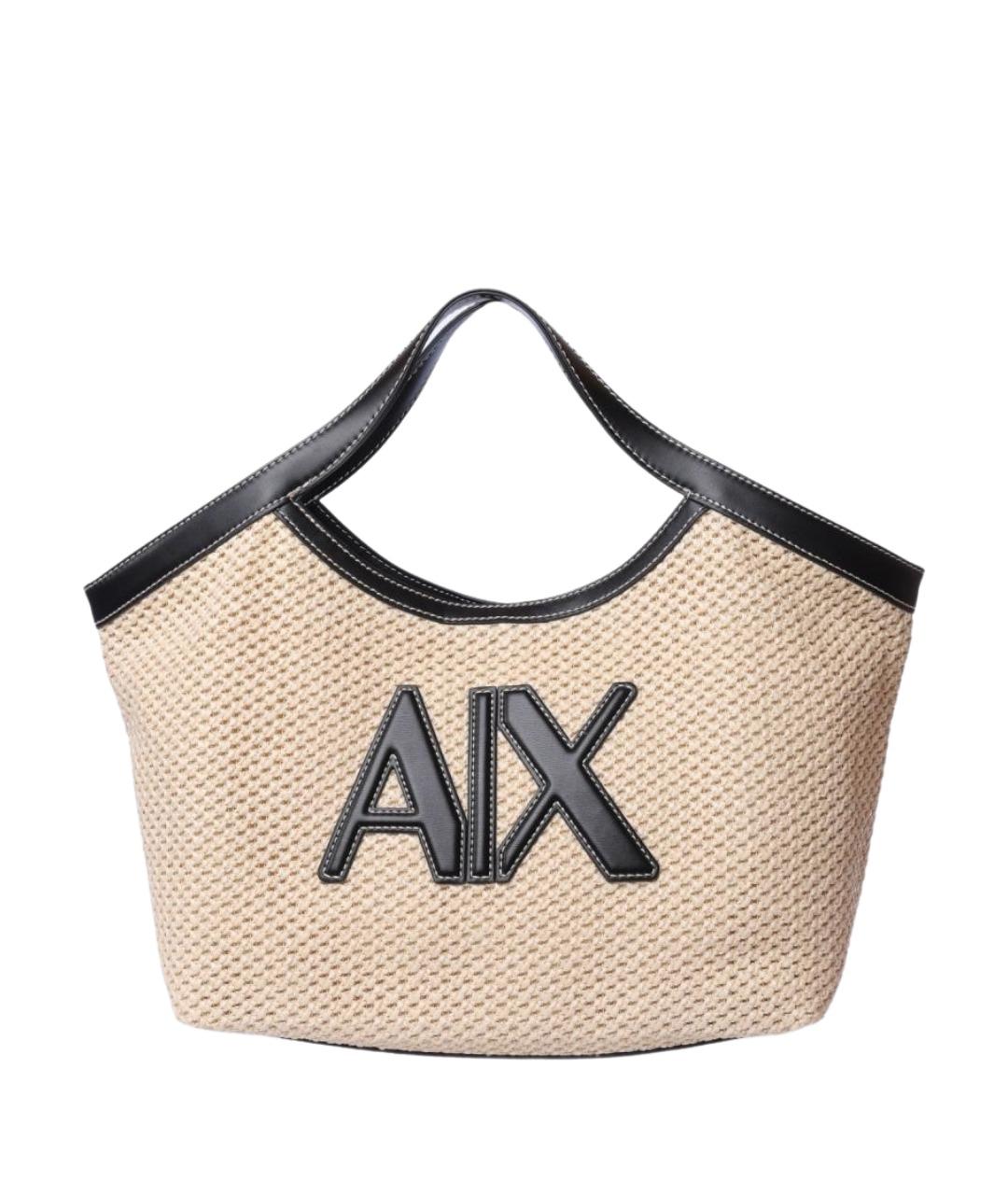 ARMANI EXCHANGE Бежевая сумка тоут, фото 1