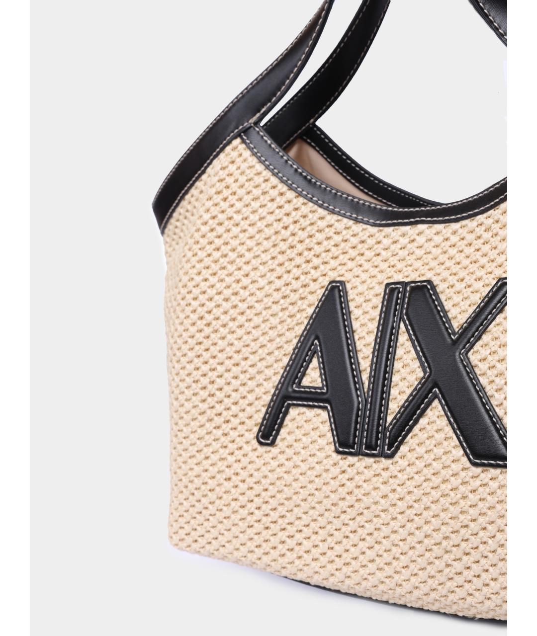 ARMANI EXCHANGE Бежевая сумка тоут, фото 4