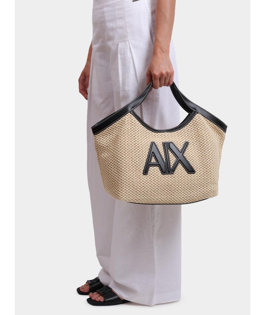 ARMANI EXCHANGE Бежевая сумка тоут, фото 2