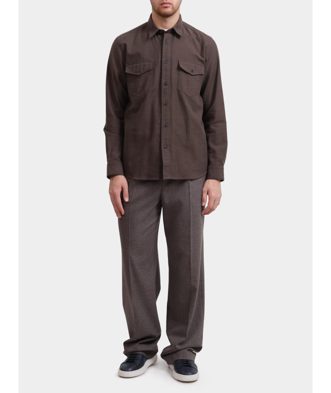 HUGO BOSS Бежевые классические брюки, фото 2