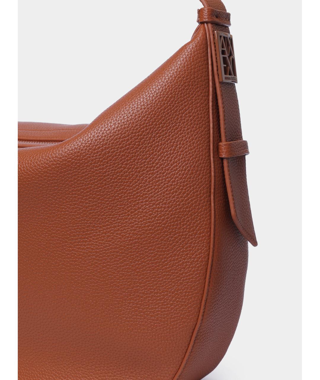 ARMANI EXCHANGE Коричневая синтетическая сумка через плечо, фото 3