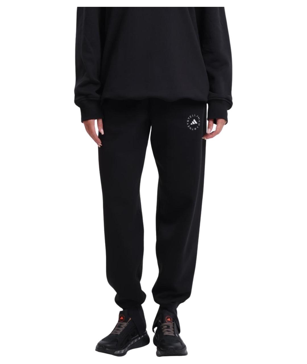 ADIDAS BY STELLA MCCARTNEY Черные хлопковые спортивные брюки и шорты, фото 1