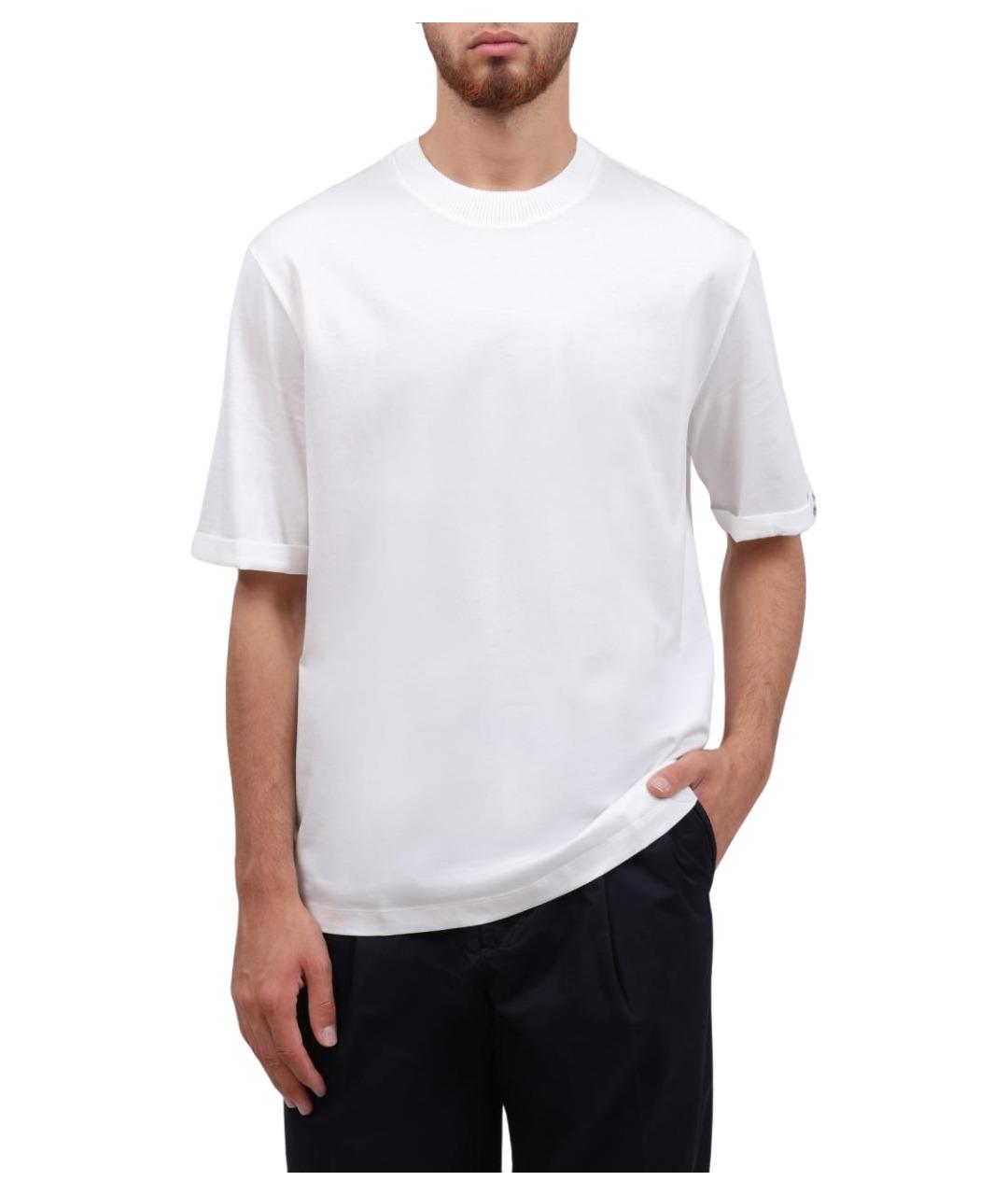 ARMANI EXCHANGE Белая хлопковая футболка, фото 1