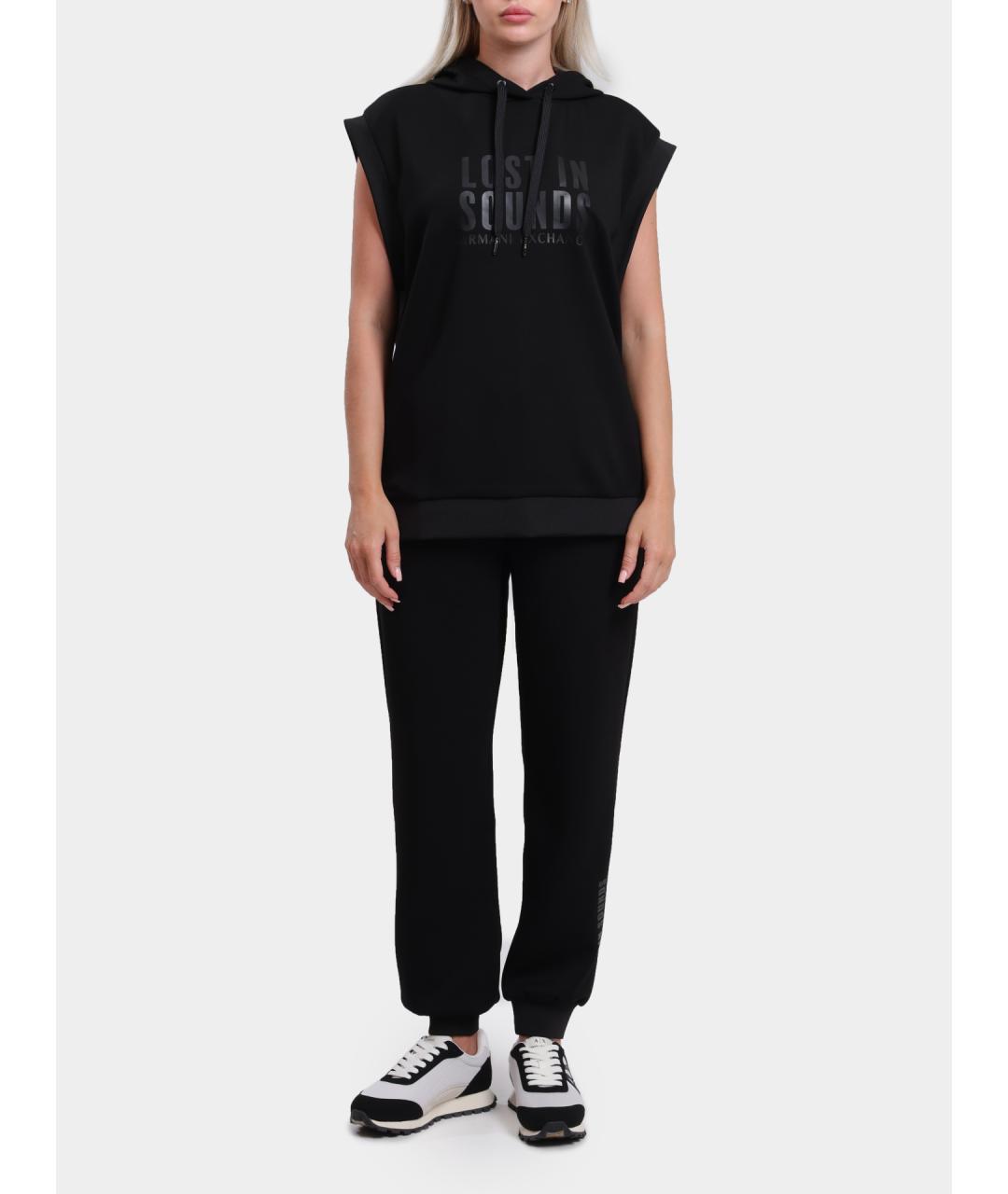 ARMANI EXCHANGE Черные прямые брюки, фото 2