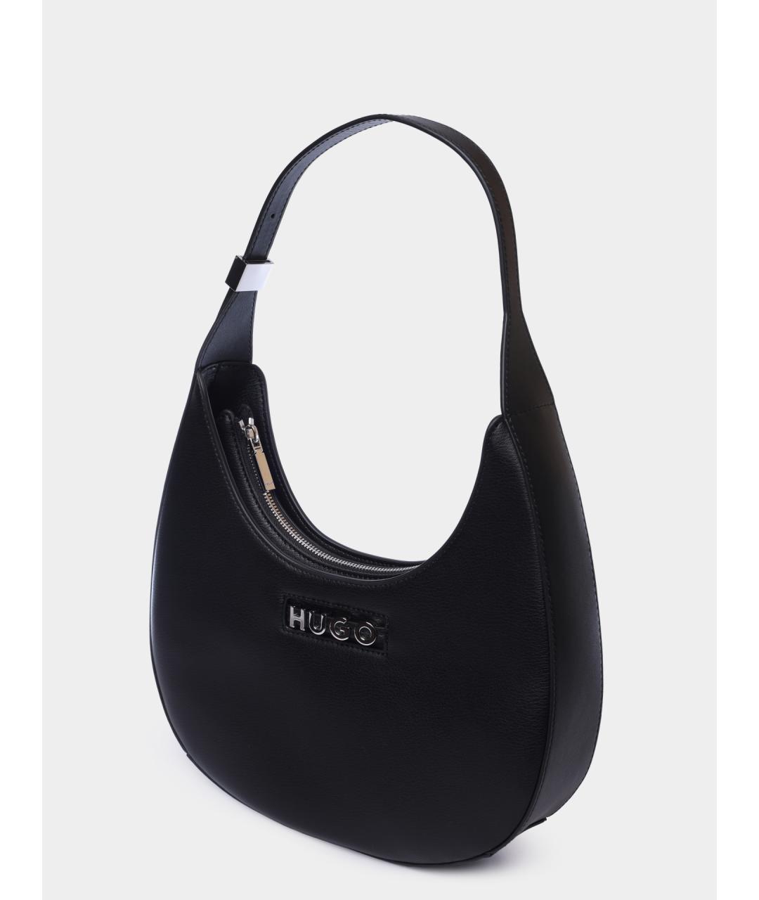 HUGO BOSS Черная сумка через плечо из искусственной кожи, фото 3