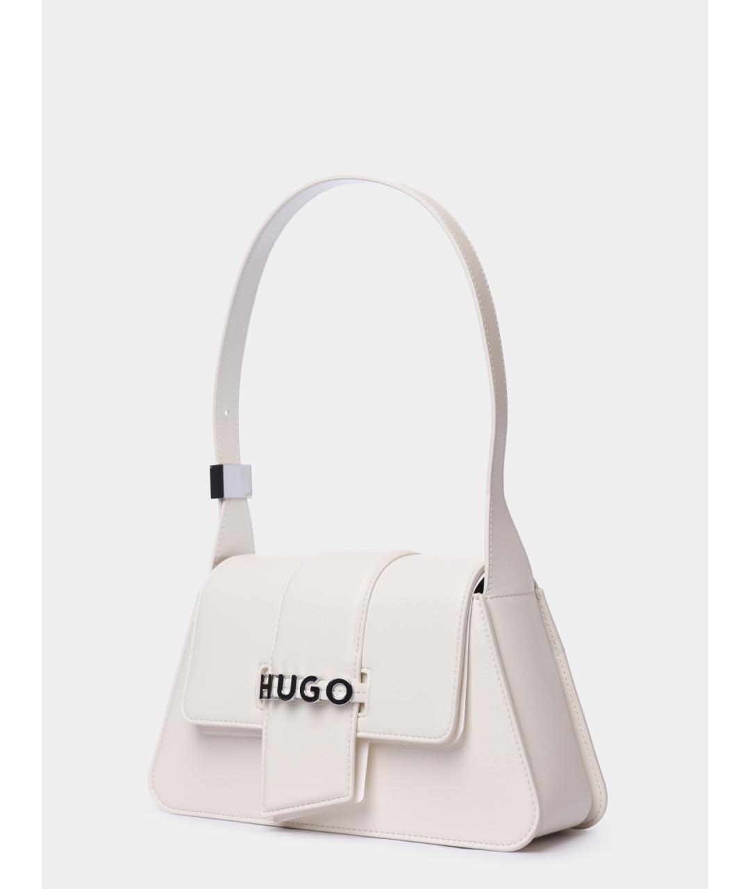 HUGO BOSS Белая сумка через плечо из искусственной кожи, фото 2
