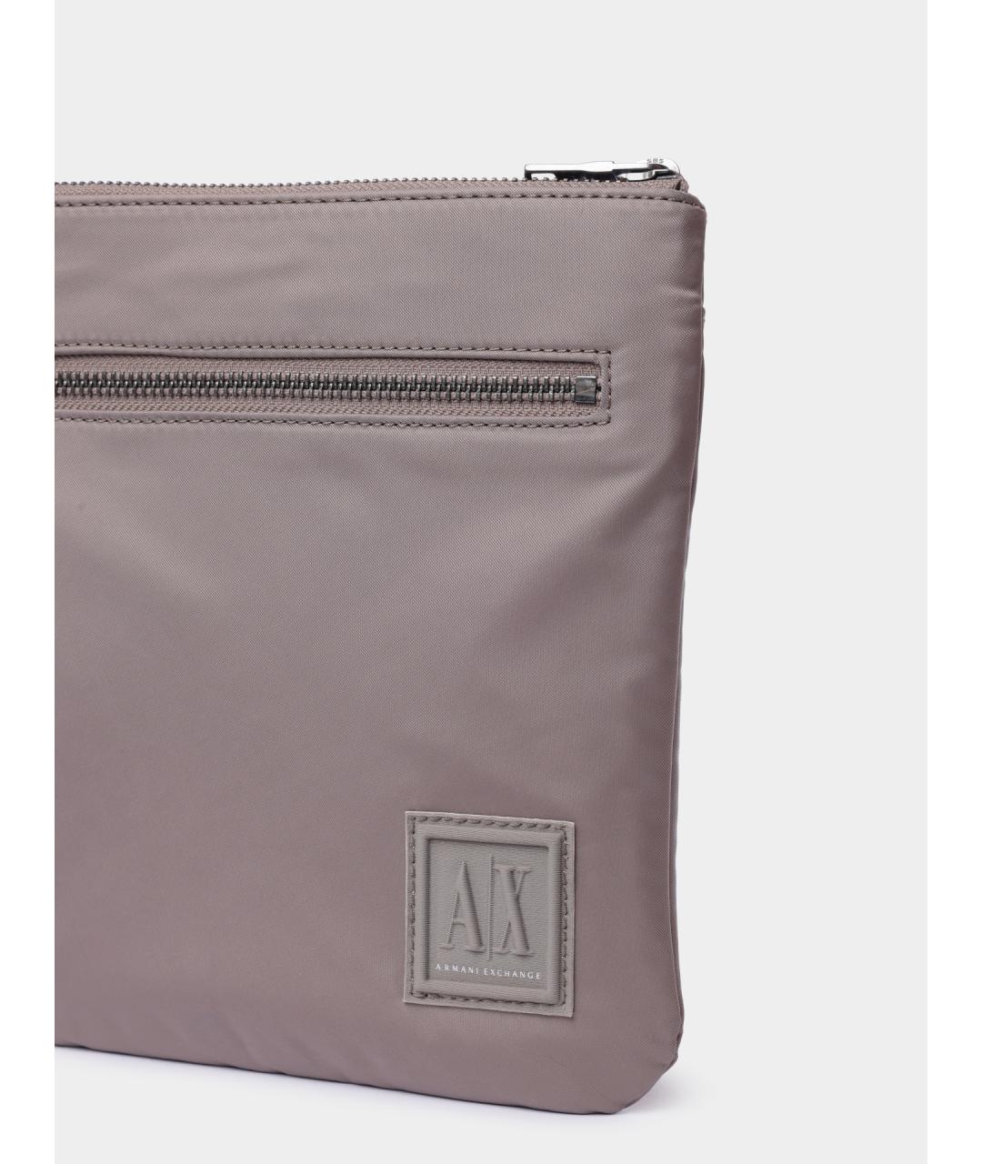 ARMANI EXCHANGE Бежевая синтетическая сумка на плечо, фото 3