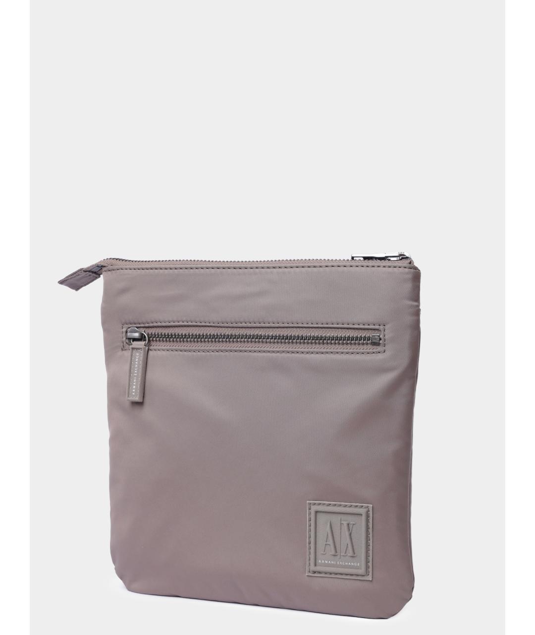 ARMANI EXCHANGE Бежевая синтетическая сумка на плечо, фото 2