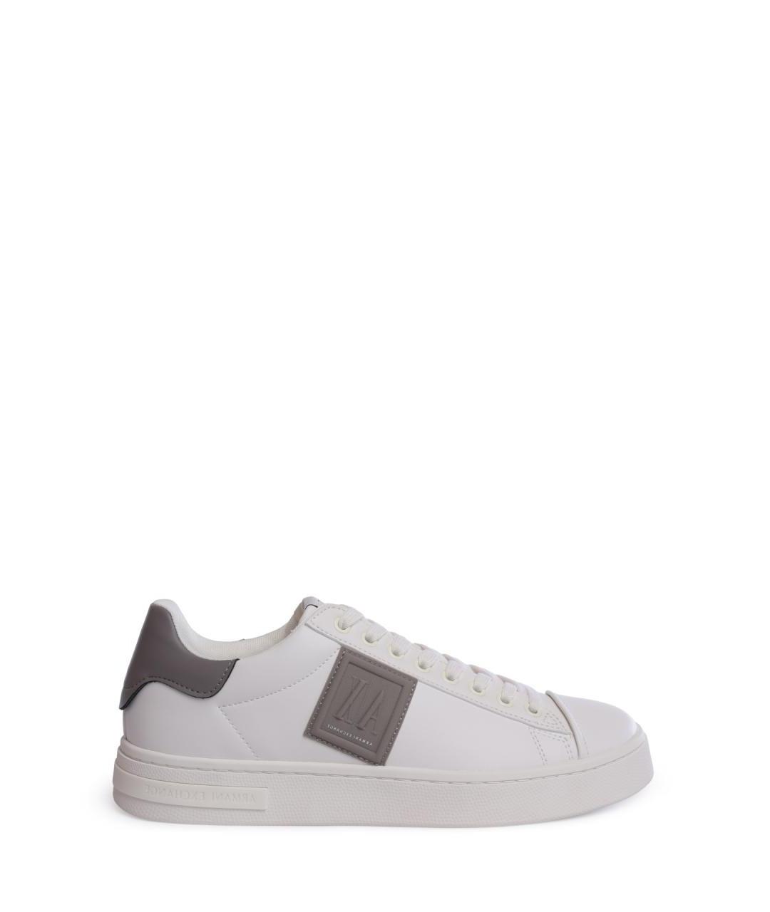 ARMANI EXCHANGE Белые низкие кроссовки / кеды из искусственной кожи, фото 1