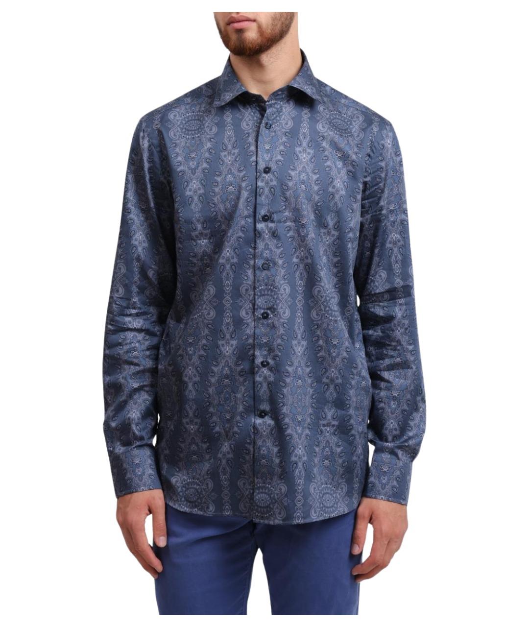 ETRO Синяя кэжуал рубашка, фото 1