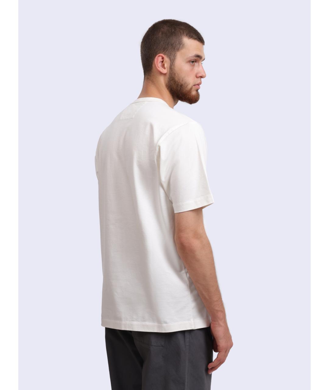 CP COMPANY Белая хлопковая футболка, фото 5
