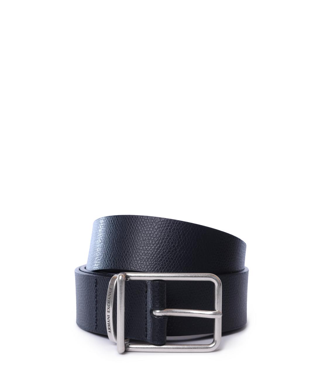 ARMANI EXCHANGE Черный кожаный ремень, фото 3