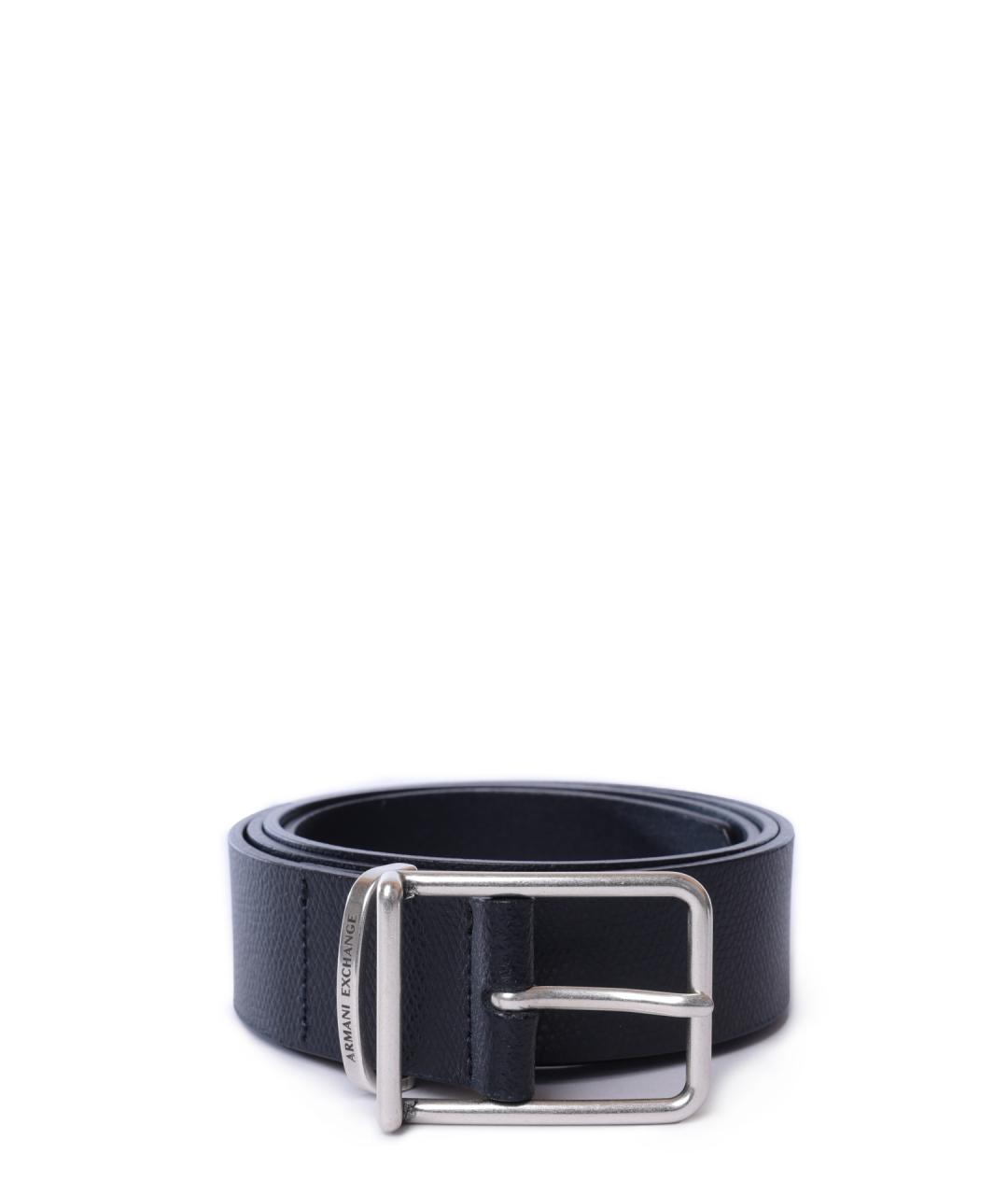 ARMANI EXCHANGE Черный кожаный ремень, фото 1