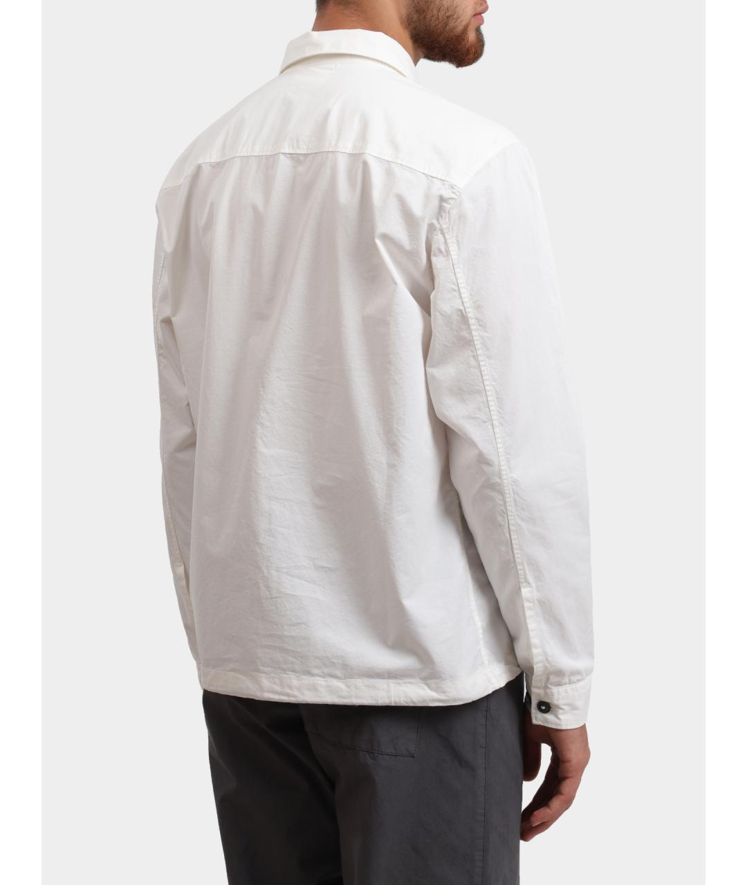 CP COMPANY Белая хлопковая кэжуал рубашка, фото 4
