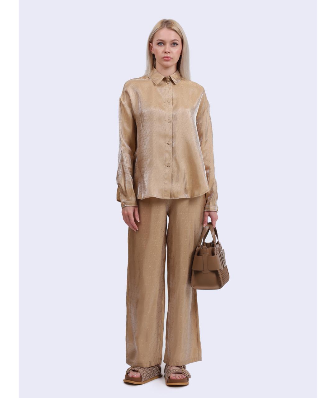 ARMANI EXCHANGE Бежевые прямые брюки, фото 3