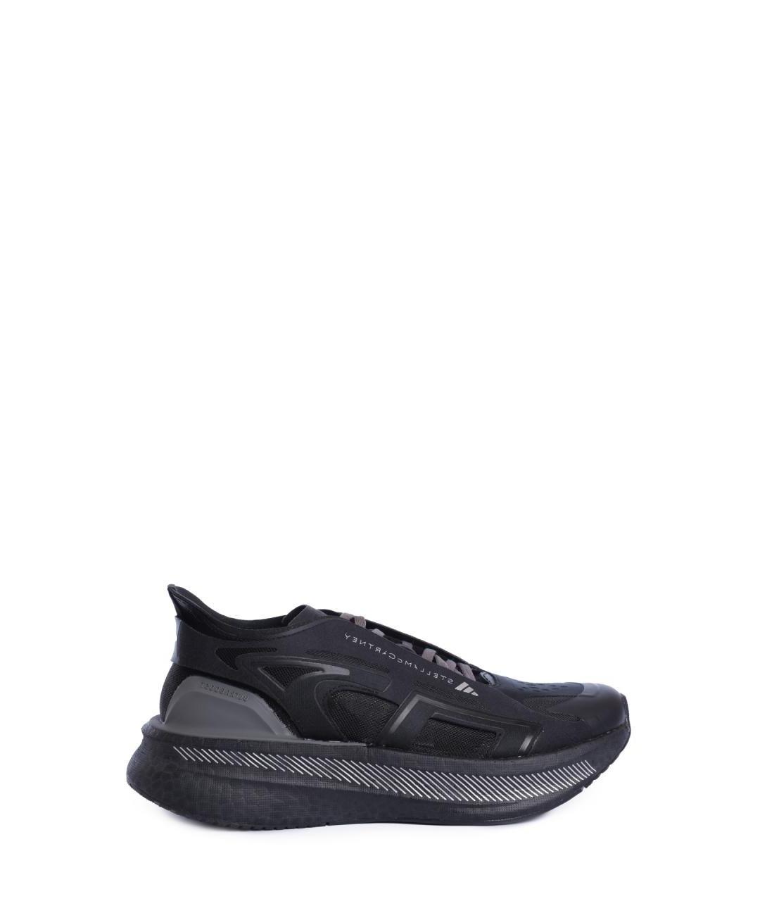 ADIDAS BY STELLA MCCARTNEY Черные текстильные кроссовки, фото 1