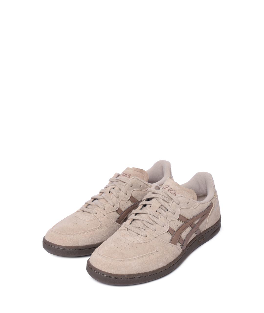 ASICS Бежевые замшевые низкие кроссовки / кеды, фото 2