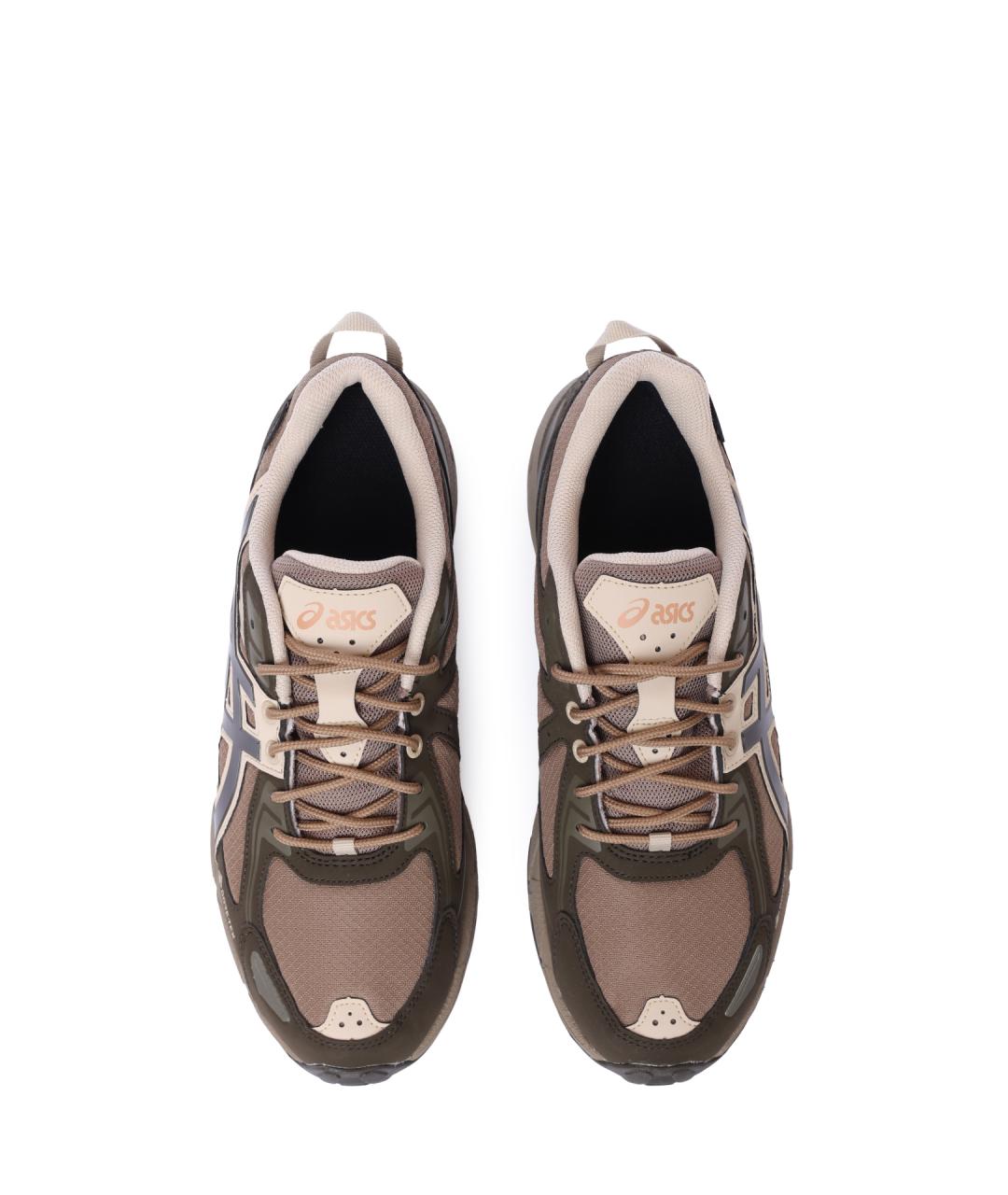ASICS Коричневые текстильные низкие кроссовки / кеды, фото 3