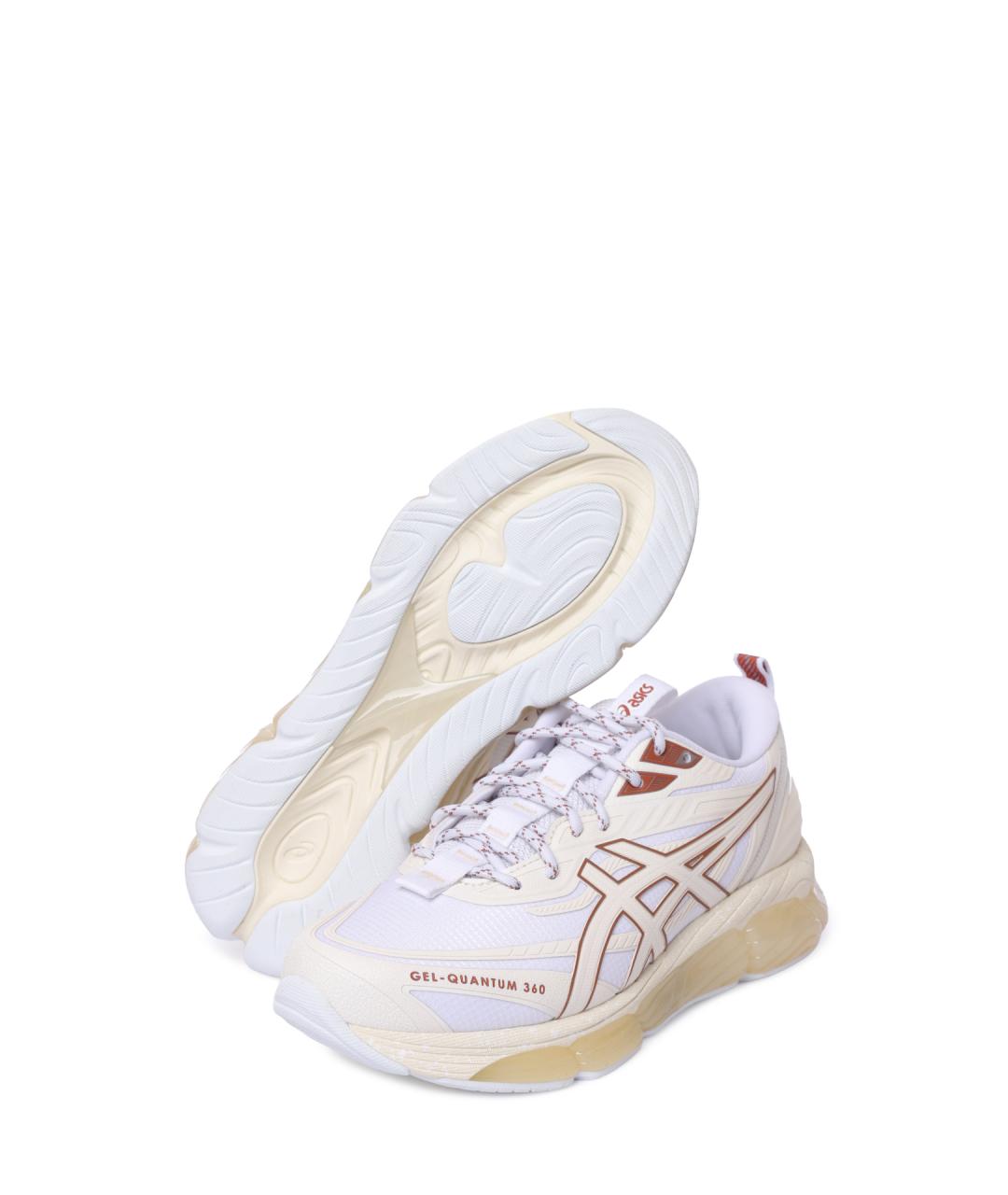 ASICS Белые текстильные кроссовки, фото 4