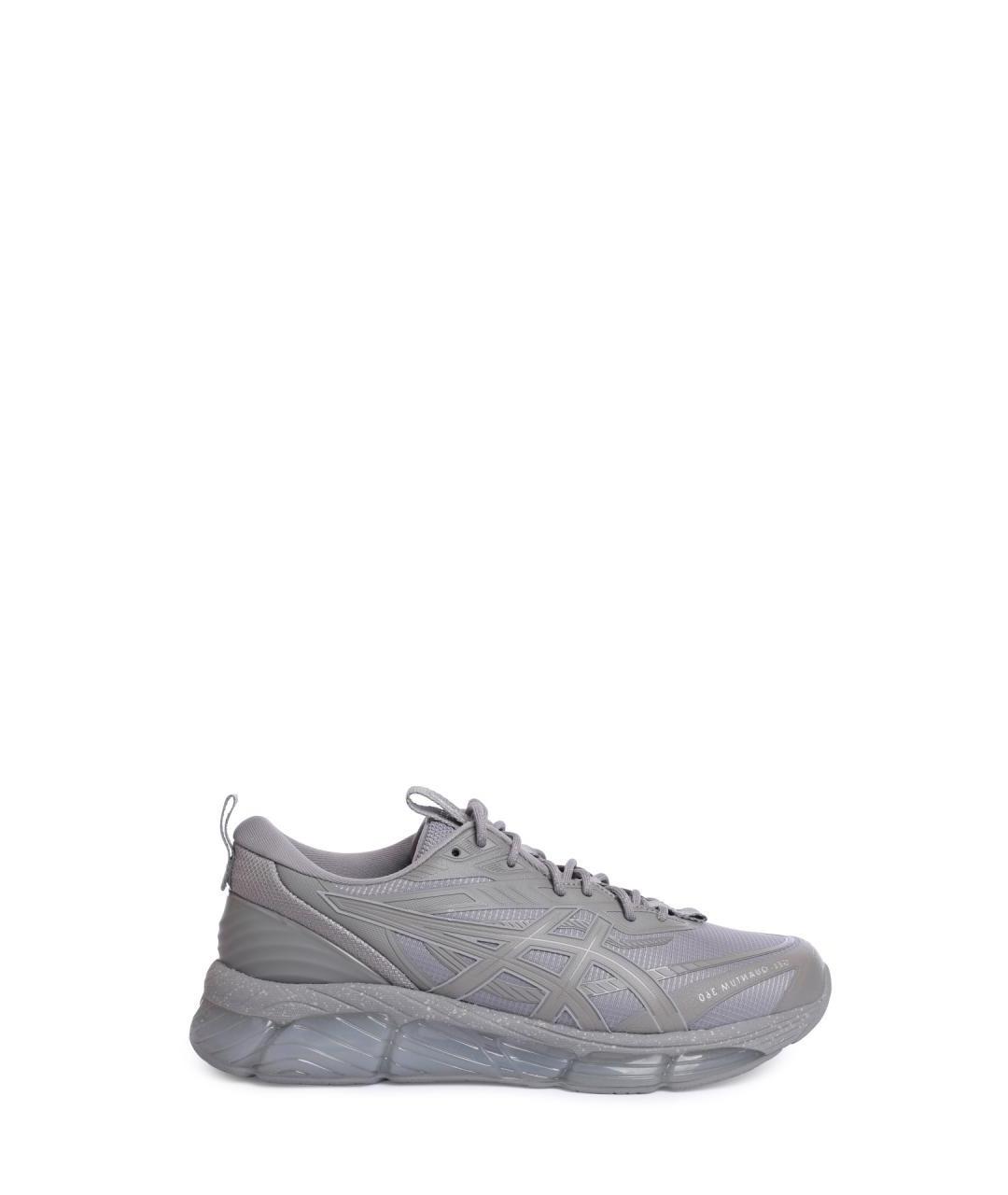 ASICS Серые текстильные низкие кроссовки / кеды, фото 1