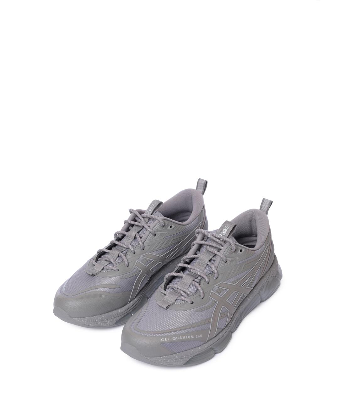 ASICS Серые текстильные низкие кроссовки / кеды, фото 3