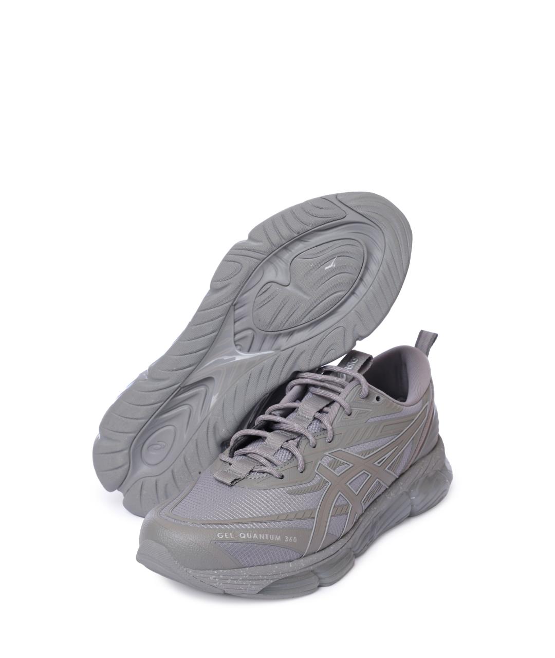 ASICS Серые текстильные низкие кроссовки / кеды, фото 4