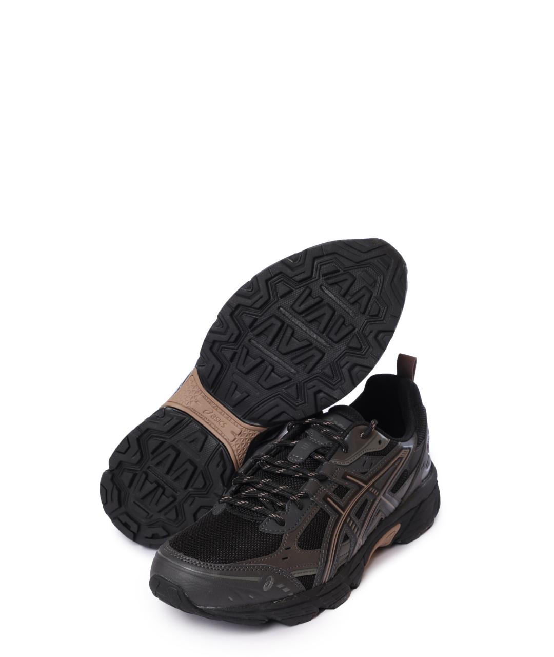 ASICS Черные текстильные низкие кроссовки / кеды, фото 4