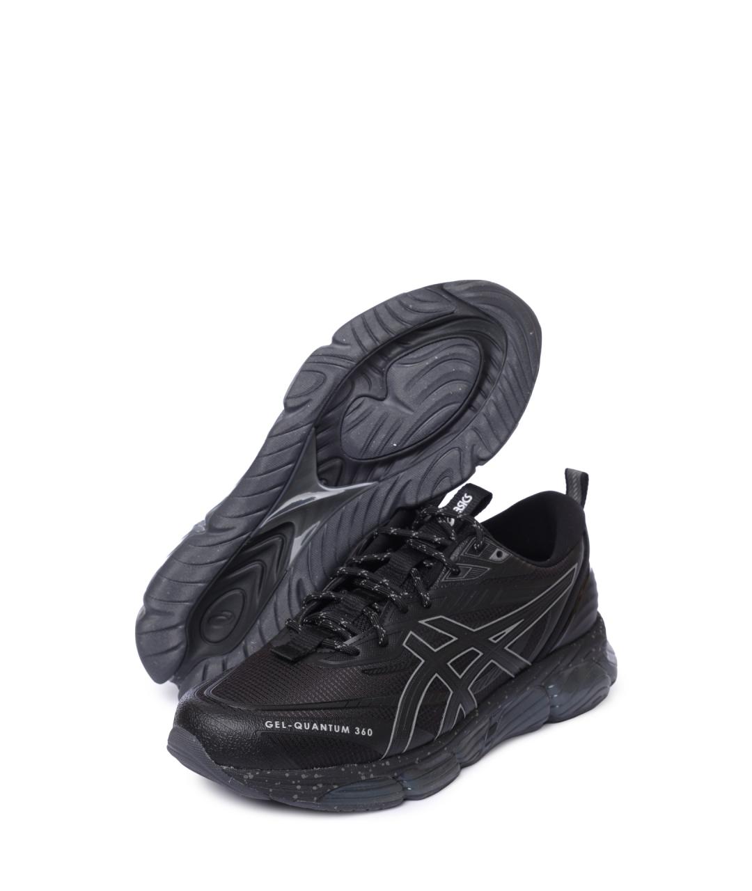 ASICS Черные текстильные низкие кроссовки / кеды, фото 3