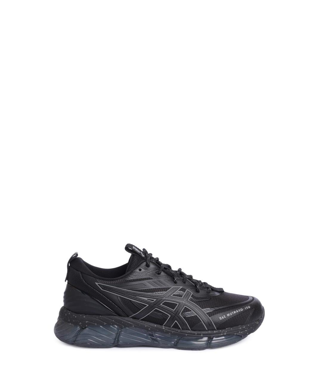 ASICS Черные текстильные низкие кроссовки / кеды, фото 1