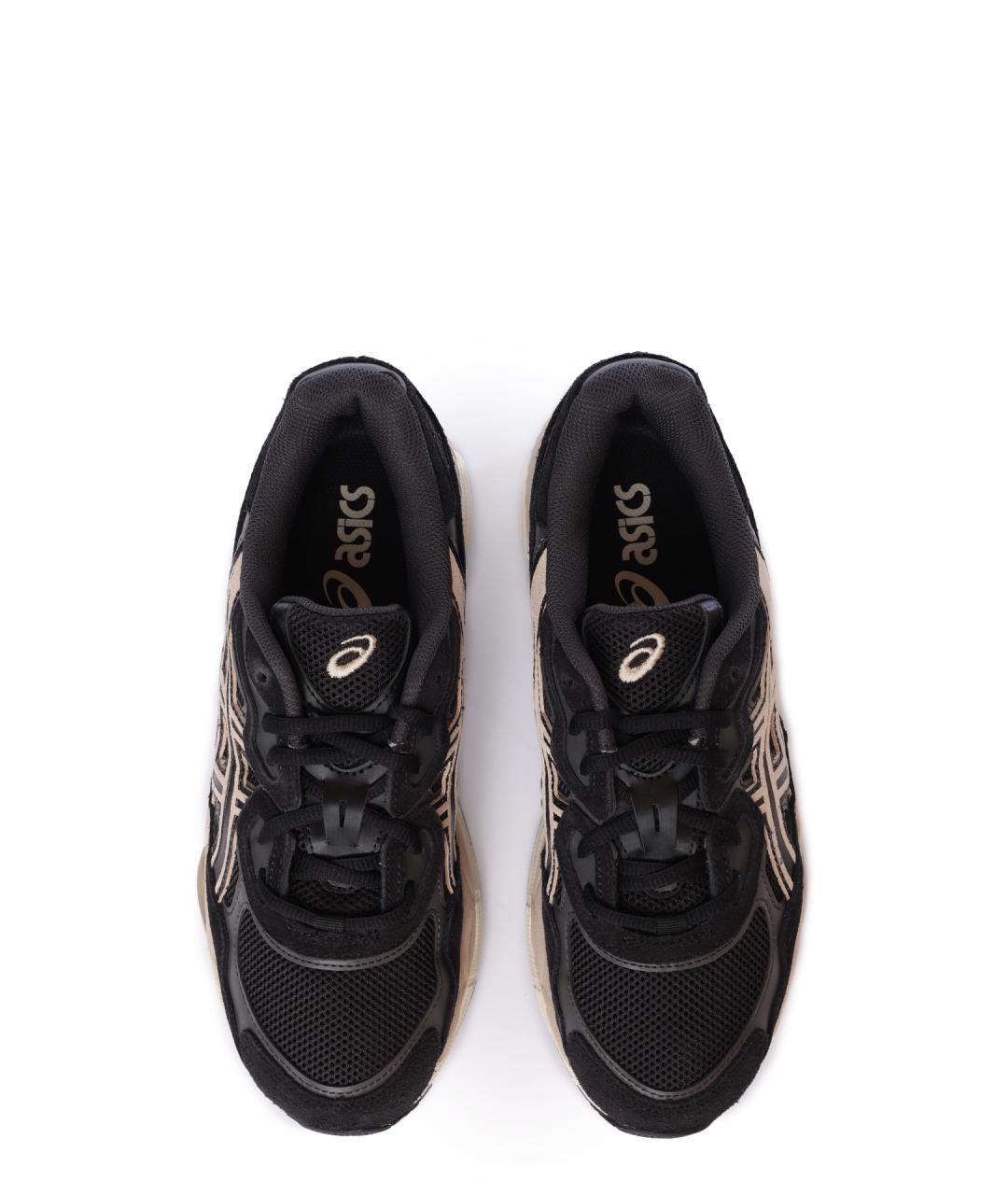ASICS Черные текстильные низкие кроссовки / кеды, фото 3