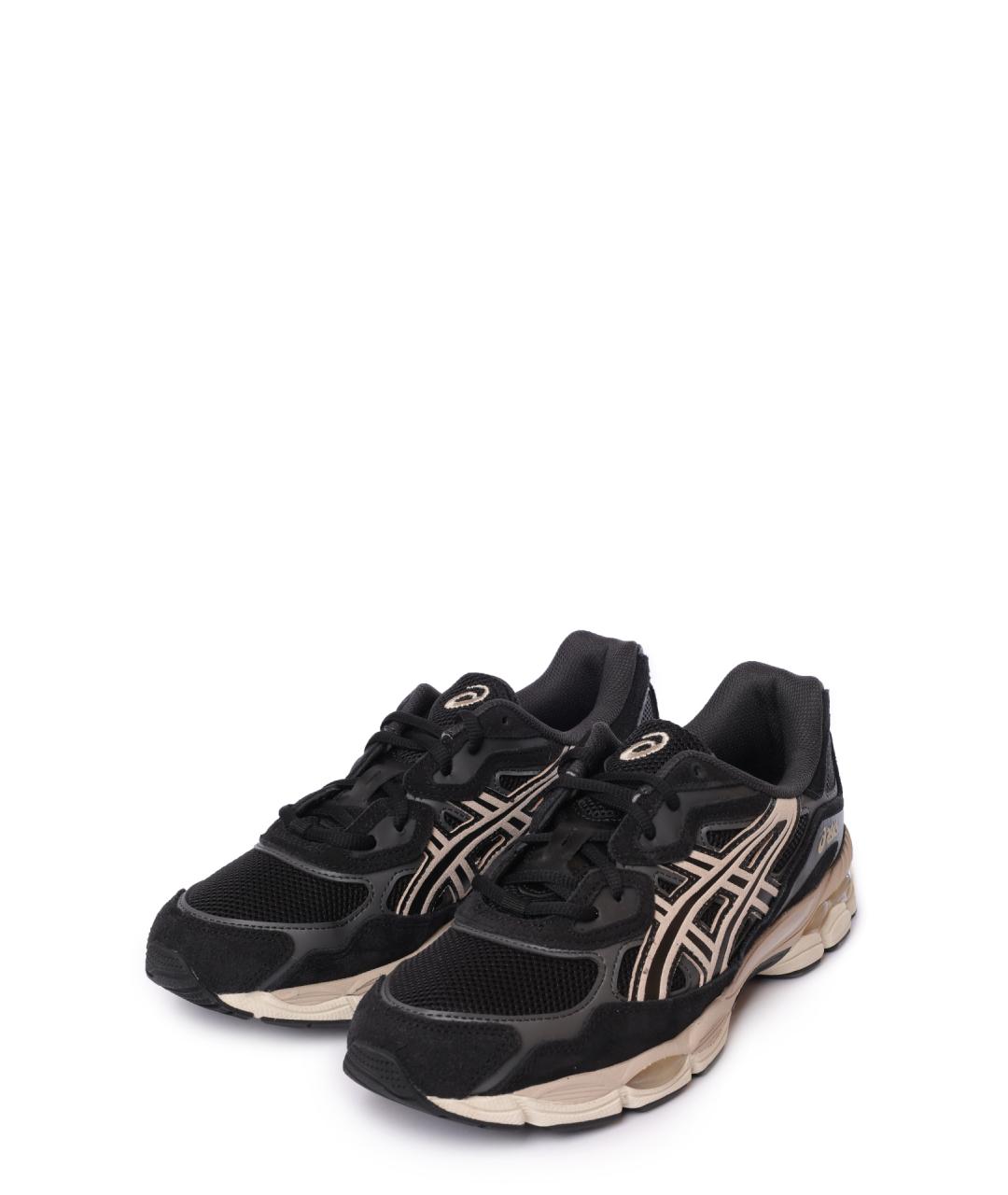 ASICS Черные текстильные низкие кроссовки / кеды, фото 2