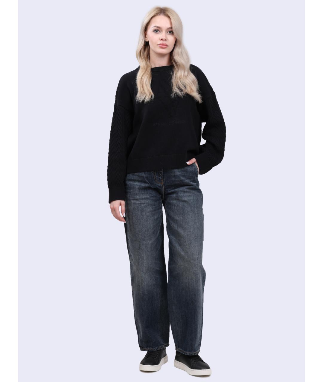 ARMANI EXCHANGE Темно-синие прямые джинсы, фото 2