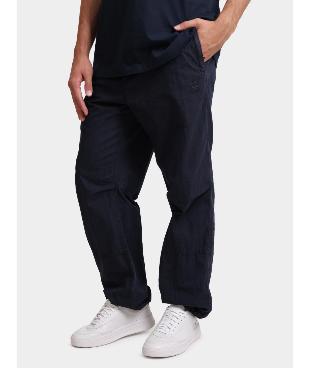 HUGO BOSS Темно-синие повседневные брюки, фото 3