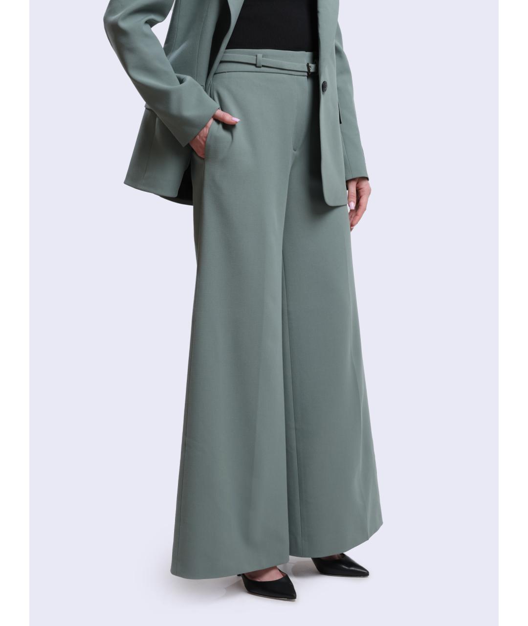HUGO BOSS Зеленые прямые брюки, фото 4