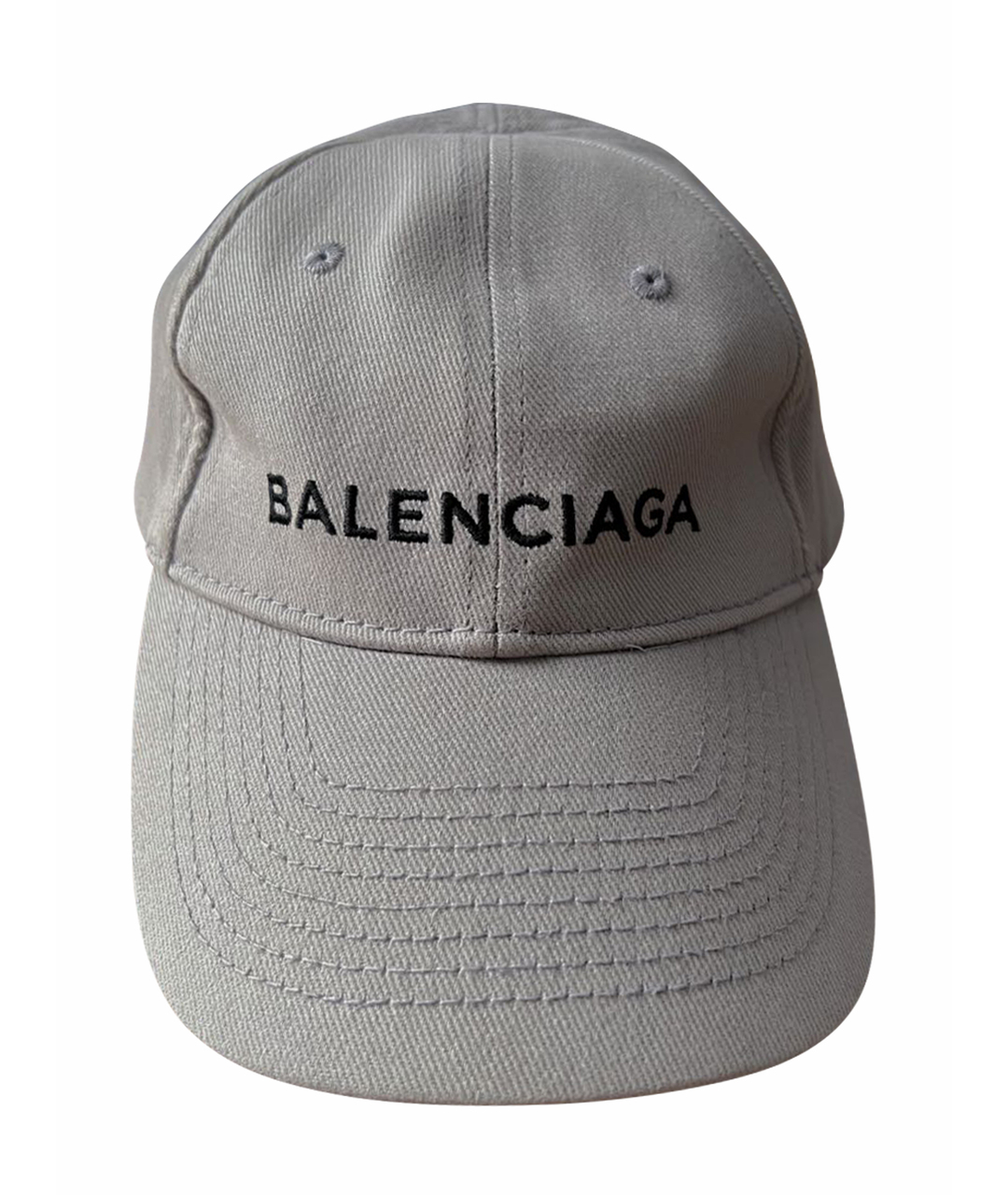 BALENCIAGA Серая хлопковая кепка, фото 1