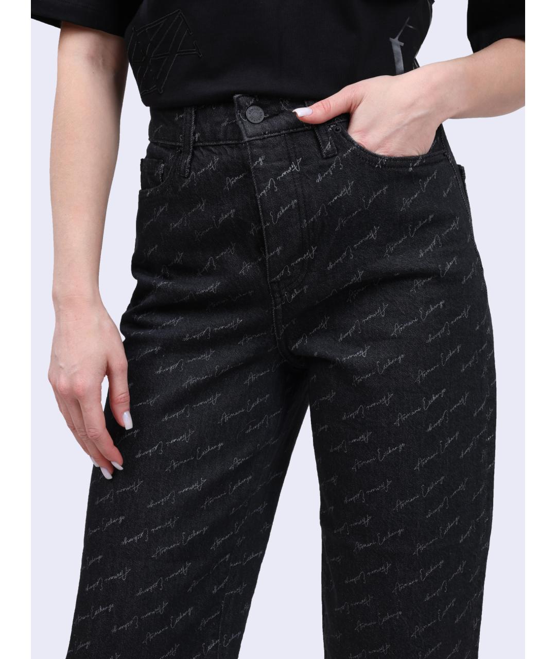 ARMANI EXCHANGE Черные прямые джинсы, фото 3