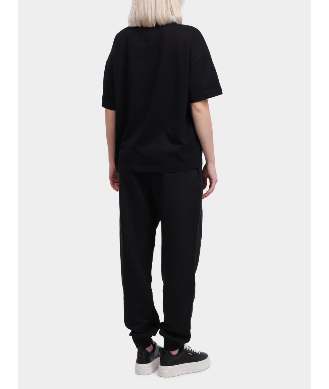 ARMANI EXCHANGE Черные хлопковые спортивные брюки и шорты, фото 5