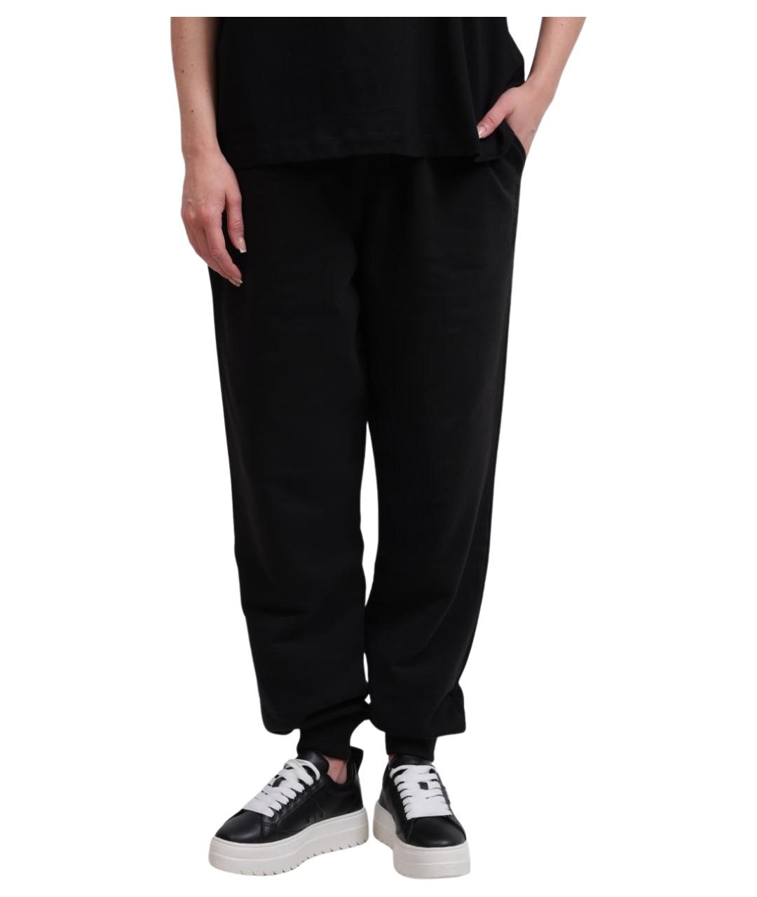 ARMANI EXCHANGE Черные хлопковые спортивные брюки и шорты, фото 1