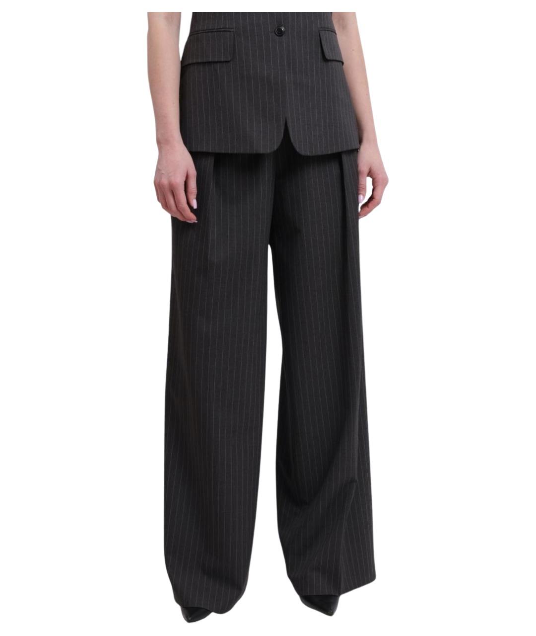 HUGO BOSS Серые прямые брюки, фото 1