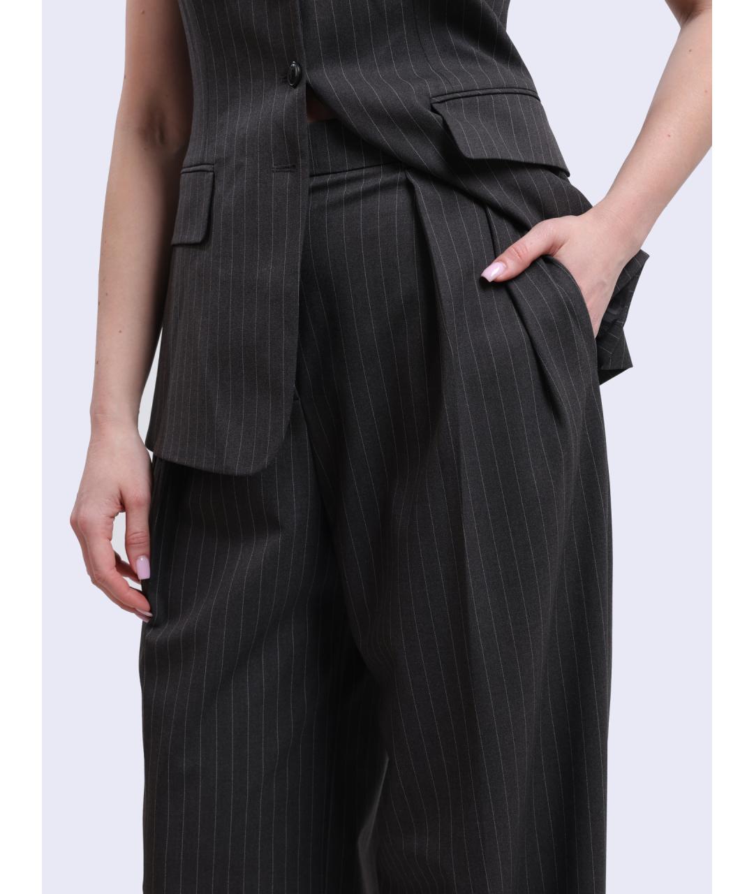 HUGO BOSS Серые прямые брюки, фото 5