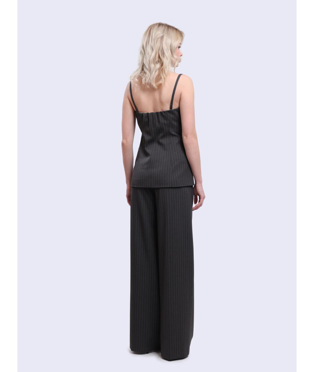 HUGO BOSS Серые прямые брюки, фото 4