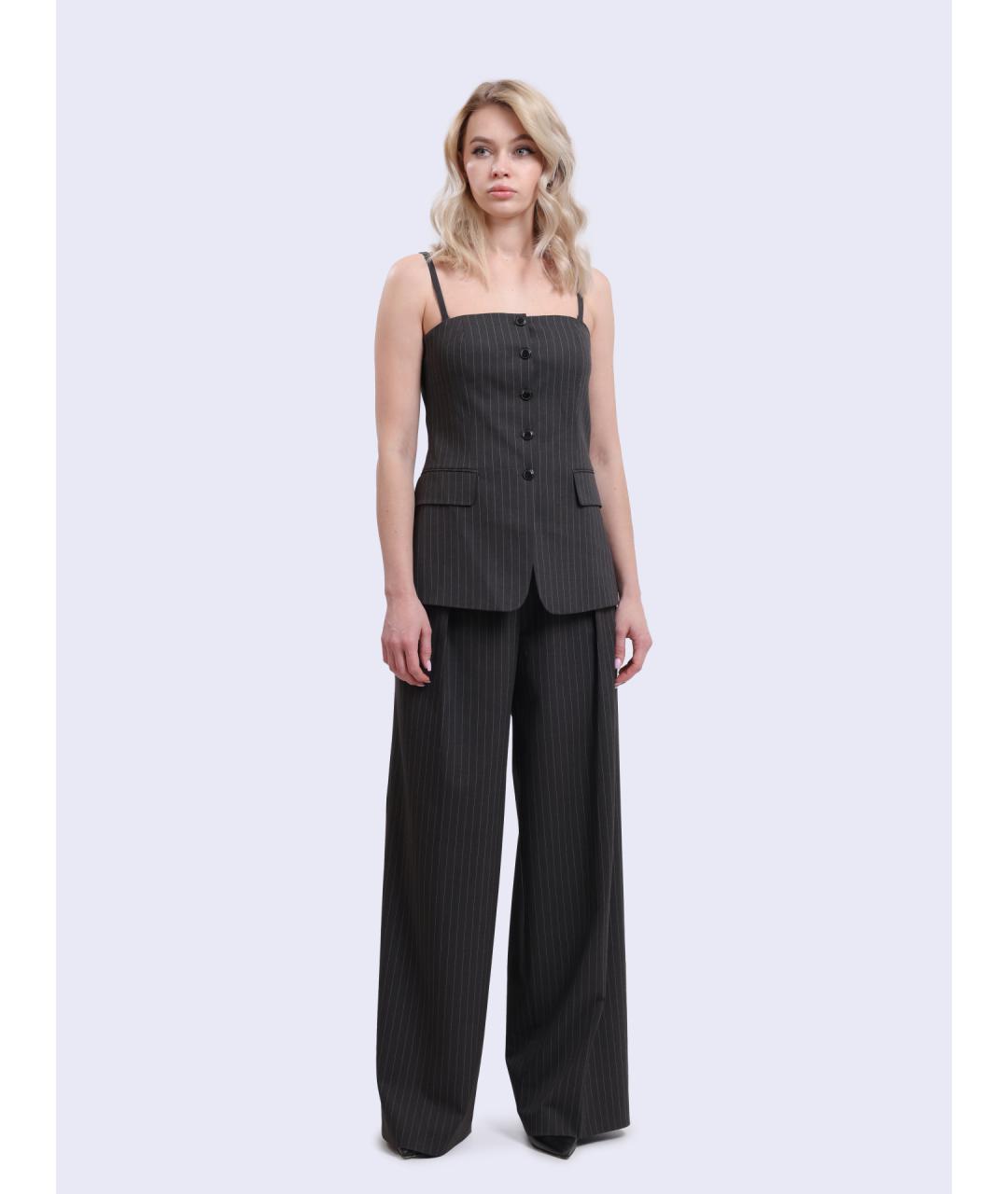 HUGO BOSS Серые прямые брюки, фото 2