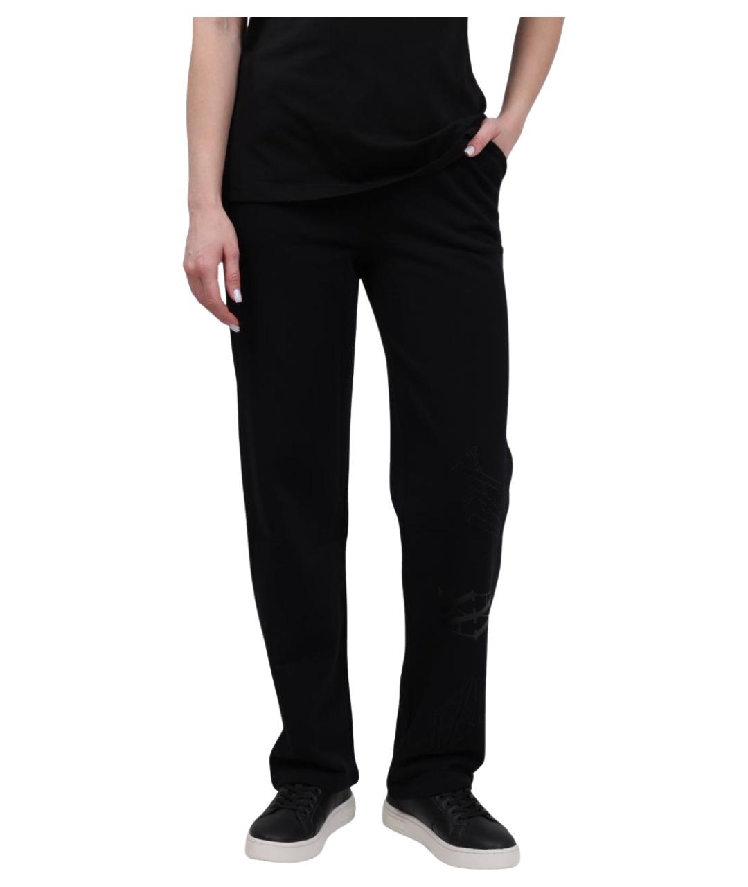 ARMANI EXCHANGE Черные хлопковые спортивные брюки и шорты, фото 1