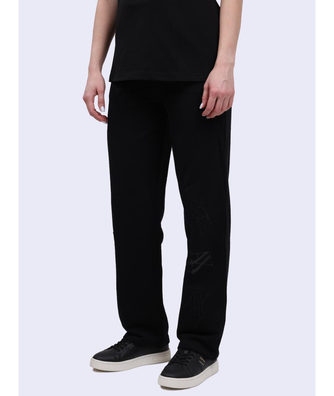 ARMANI EXCHANGE Черные хлопковые спортивные брюки и шорты, фото 3