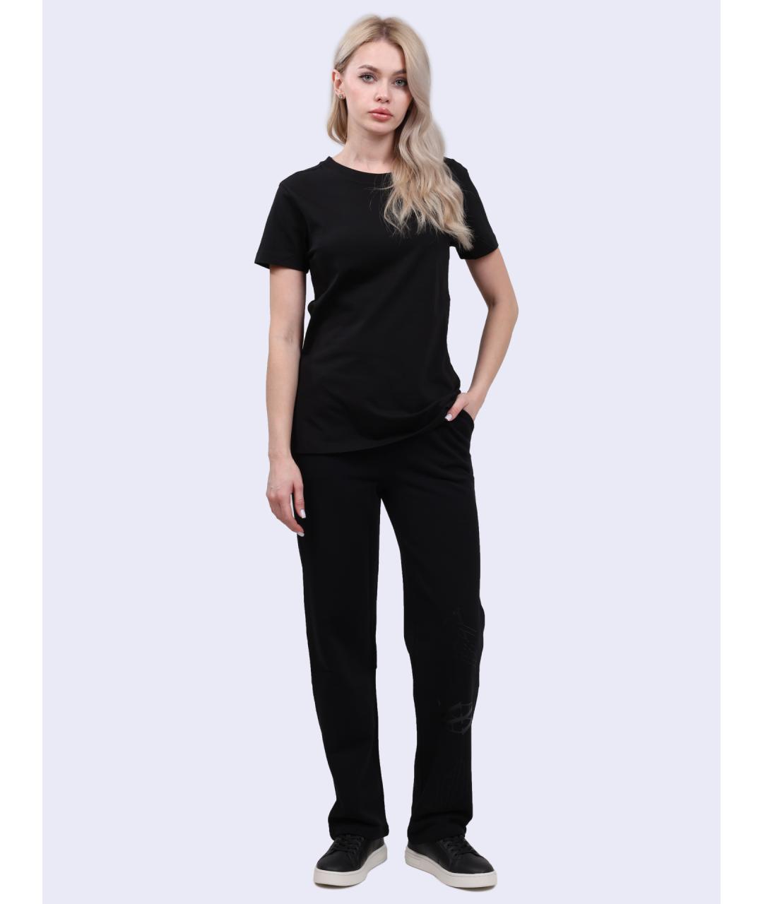 ARMANI EXCHANGE Черные хлопковые спортивные брюки и шорты, фото 2