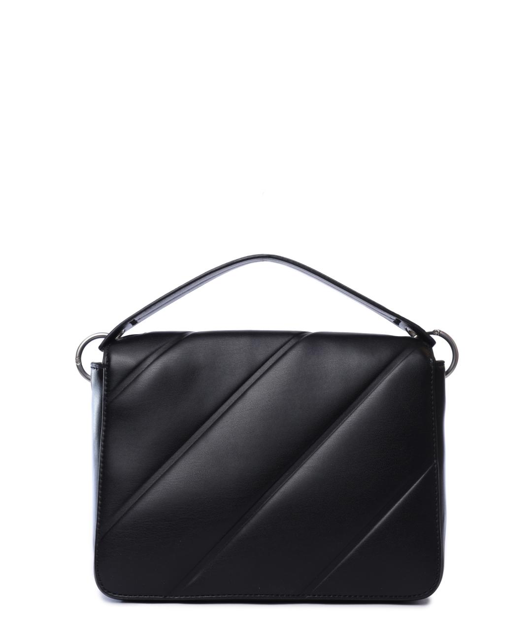 CALVIN KLEIN Черная сумка через плечо из искусственной кожи, фото 3