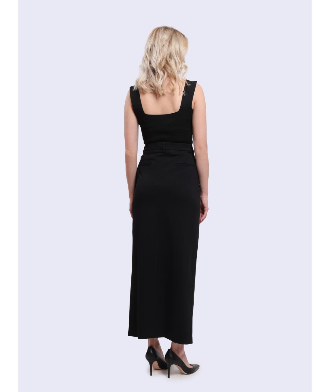 HUGO BOSS Черная юбка миди, фото 5