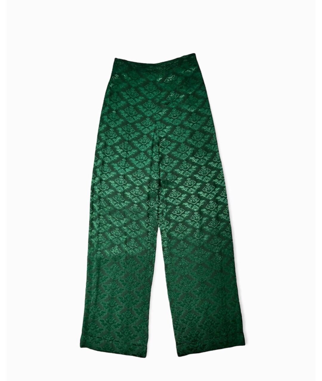 SANDRO Зеленый шелковый костюм с брюками, фото 9