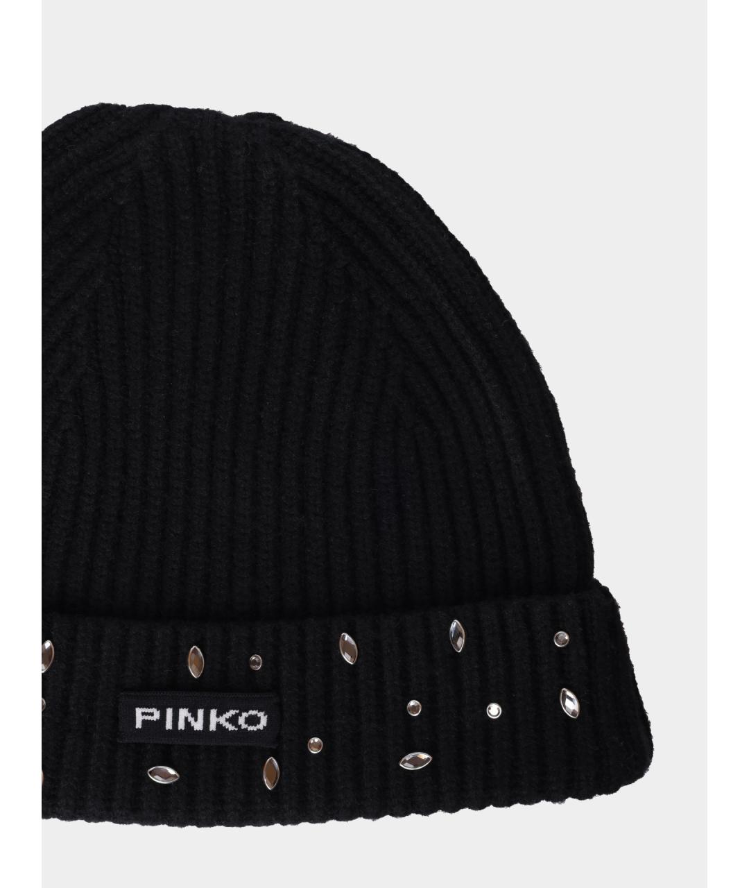 PINKO Черная шапка, фото 4