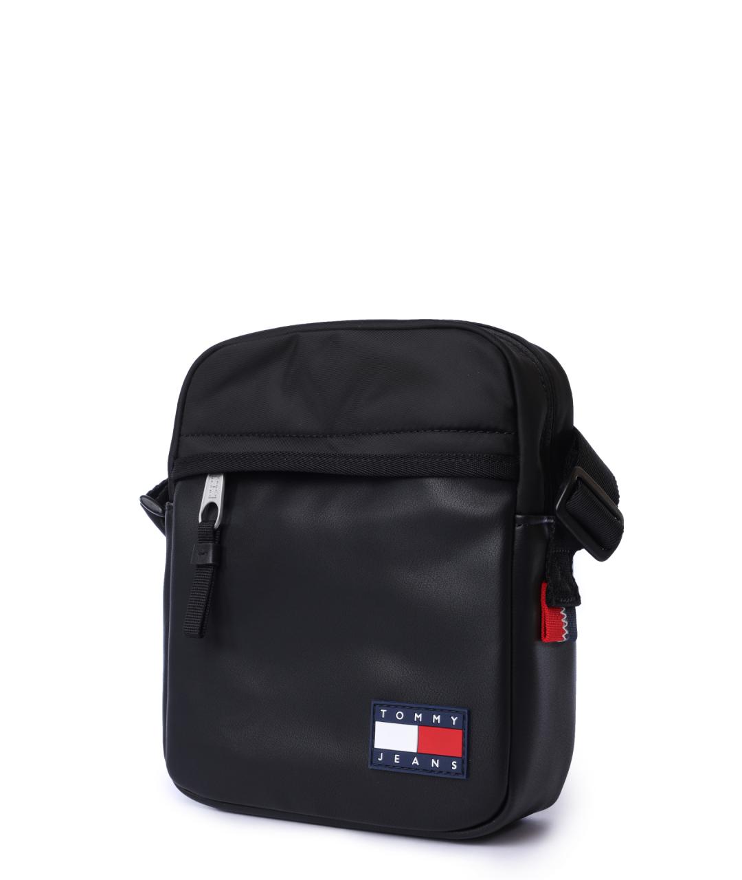 TOMMY HILFIGER Черная тканевая сумка на плечо, фото 2